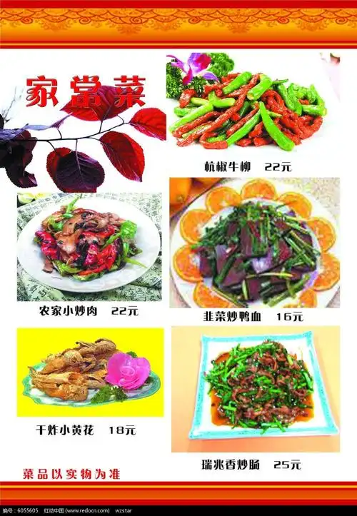 经典家常菜美食菜谱设计
