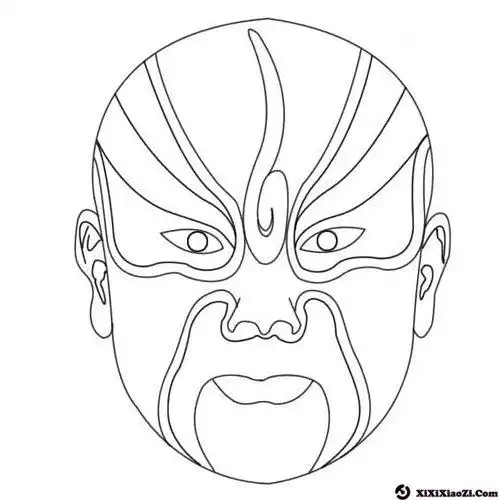京剧脸谱简笔画京剧脸谱简笔画简单