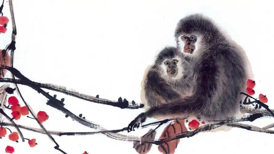 水墨画十二生肖桌面壁纸下载