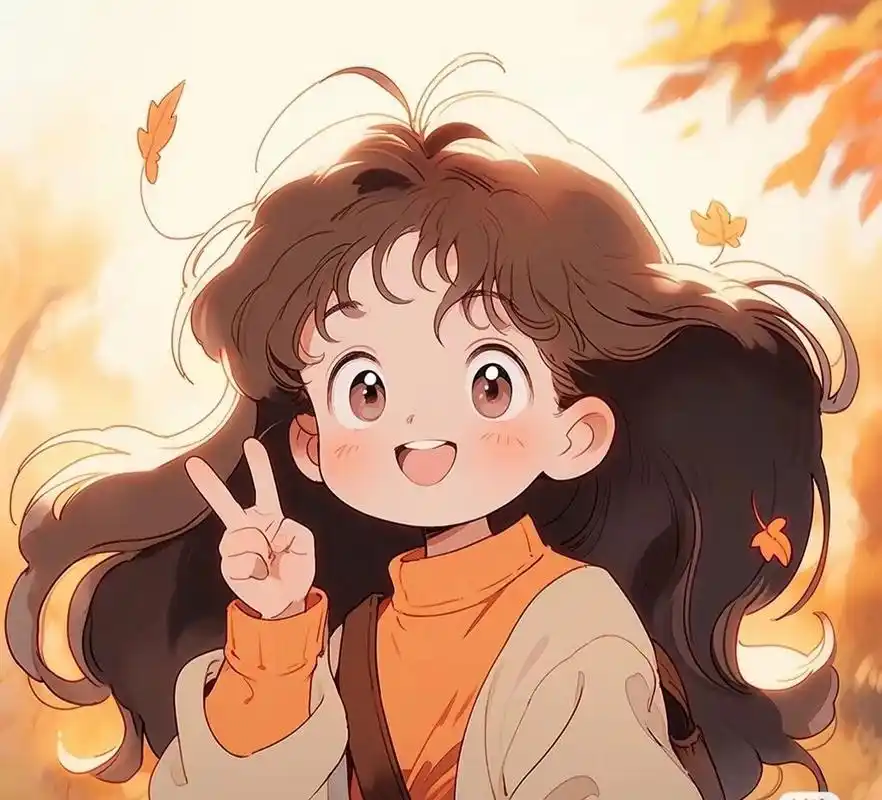 和秋天比个耶,超可爱的头像 和秋天比个耶,超可爱的头像