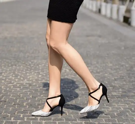 camille玛丽珍中空高跟鞋