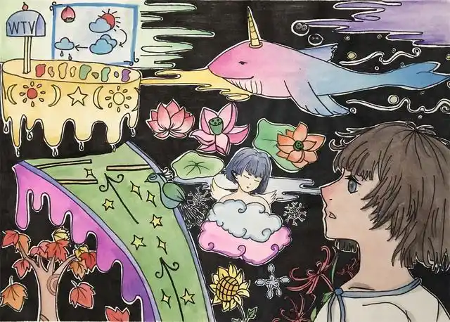 彩云杯中小学生绘画比赛小学组二等奖获奖作品展示1