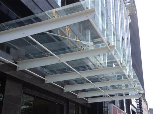 云浮钢化玻璃雨棚报价