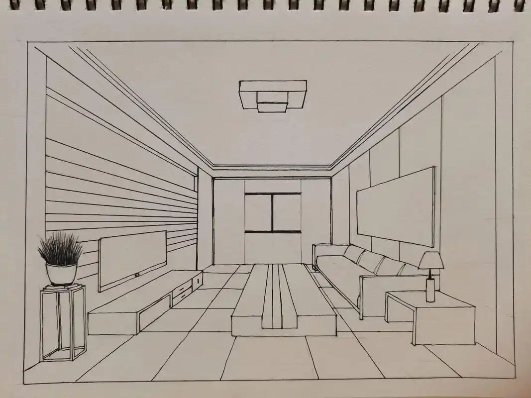 7715继续透视练习,今天试试室内透视  7715你一定要站在自己