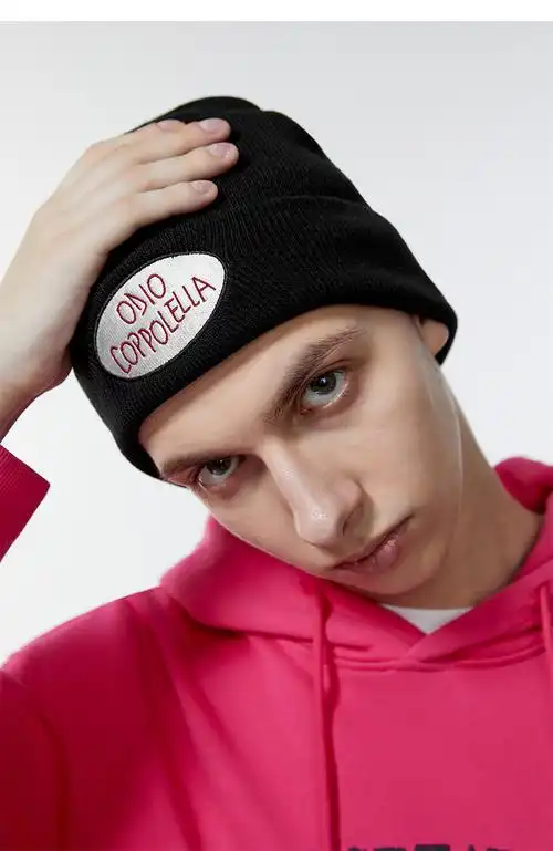 coppolella小恐龙潮牌多色线帽男女街头潮流帽子hiphop嘻哈毛线帽黄色