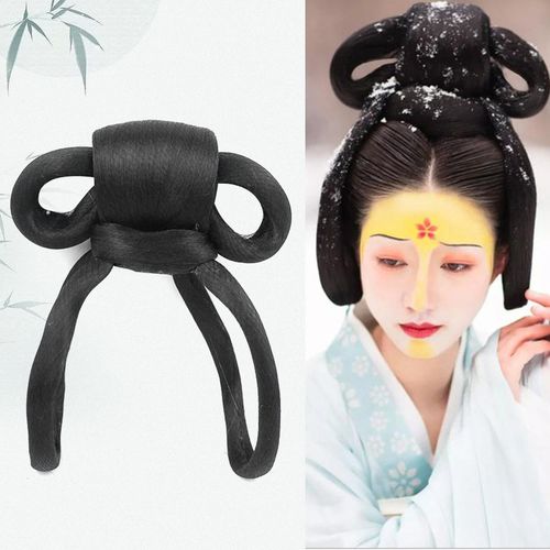 古装汉服造型假发新款宋制唐风发髻十字髻皇后贵妃写真cos佩戴