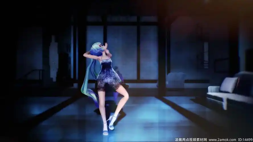 4k美少女卡通舞蹈