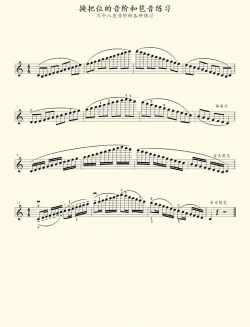 小提琴陪练妈妈笔记大师的音阶与琶音166