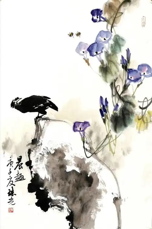 「艺惠藏」画家毕珠光花鸟画作品气韵生动,亦古亦今尽显大家风范