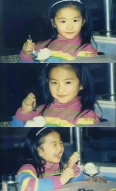 刘亦菲童年生活照,她小时候的生活条件比我现在还好