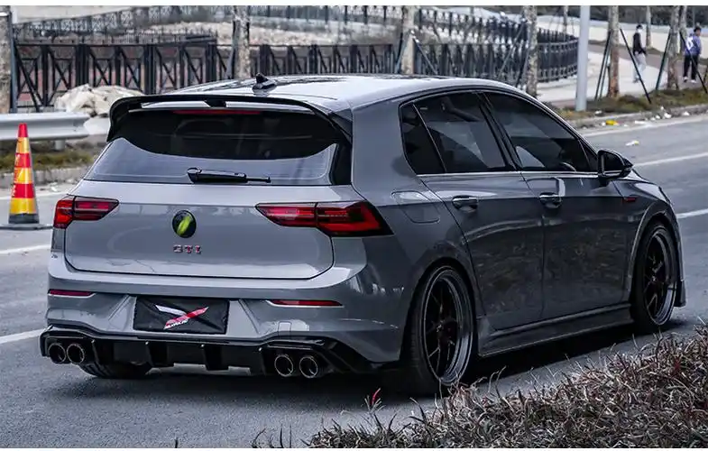 适用于大众高尔夫8gti/rline/pro后尾唇改装件扰流包围运动套件装饰