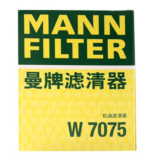 曼牌滤清器机油滤芯格w7075适用名爵3荣威i5 rx3