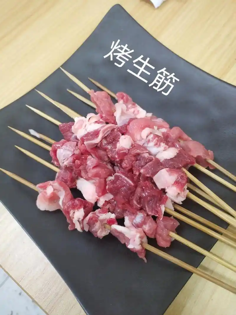 陈珍大姐烤鸡心.生筋烤的非常好吃,拌的凉豆皮甜口的超好吃#真 - 抖音