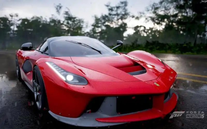 地平线5  法拉利 laferrari环岛  拉法再帅的车也救不了我这个彩笔.