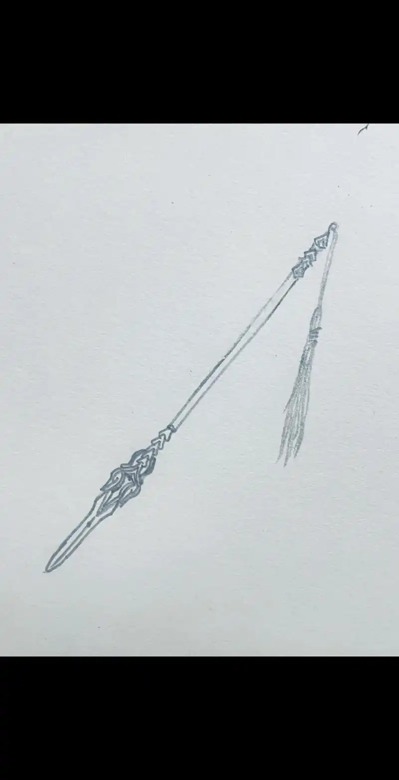 斗罗大陆 霸皇枪 绘画步骤.蓝银霸皇枪,是唐三蓝银皇本命魂环 - 抖音