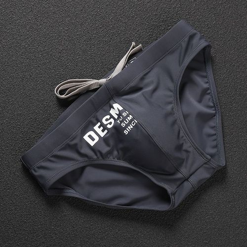 男士泳裤温泉度假游泳裤带护垫防尴尬三角裤成人水上乐园竞速泳衣