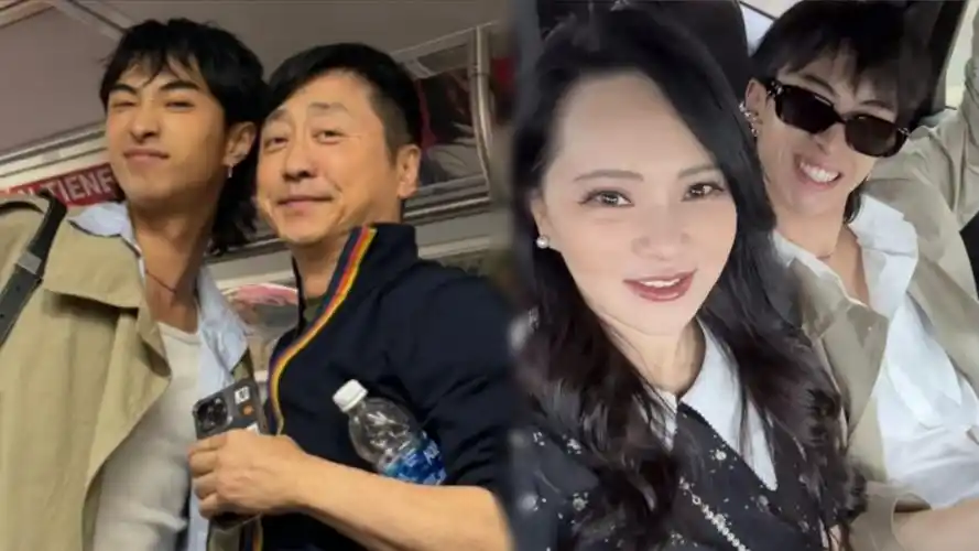 庾澄庆晒与儿子合照庆祝毕业,哈利回复好有爱,拍摄者被猜伊能静