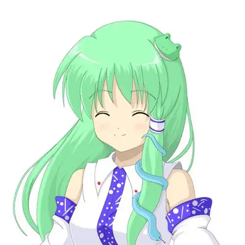 涂鸦早苗东方project东风谷早苗