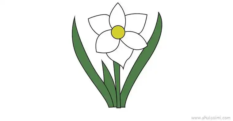 水仙花教程儿童画怎么画 水仙花教程简笔画顺序