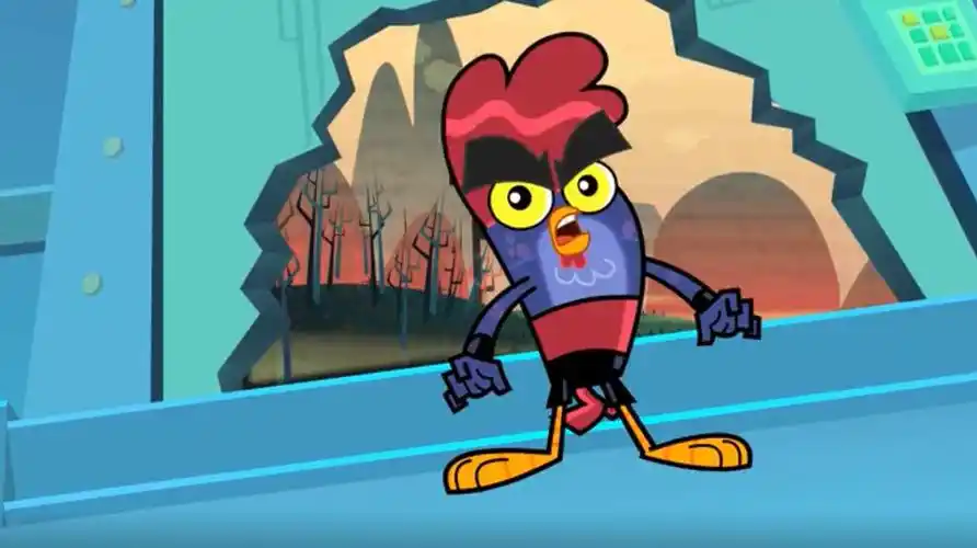 功夫鸡:鸡仔听到飞歌的呼喊,拿出犀牛的力量,穿墙而入-动漫视频-搜狐