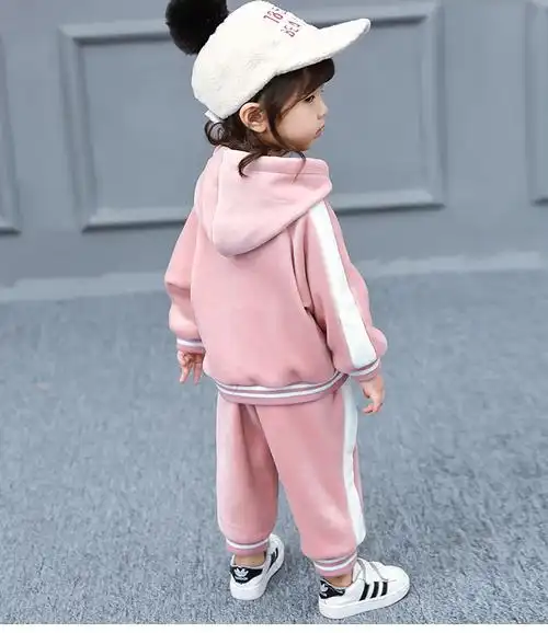 女童金丝绒运动套装春装2018新款3儿童4春秋6岁5宝宝洋气两件套潮