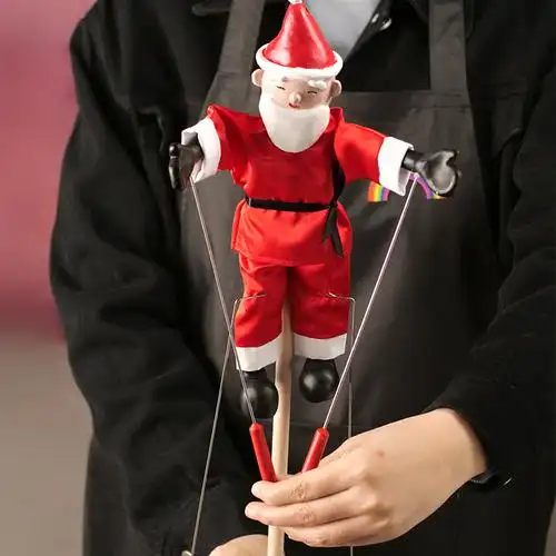 提线木偶 杖头木偶娃娃孙悟空新款傀儡人偶可动玩具提线木偶生日礼物