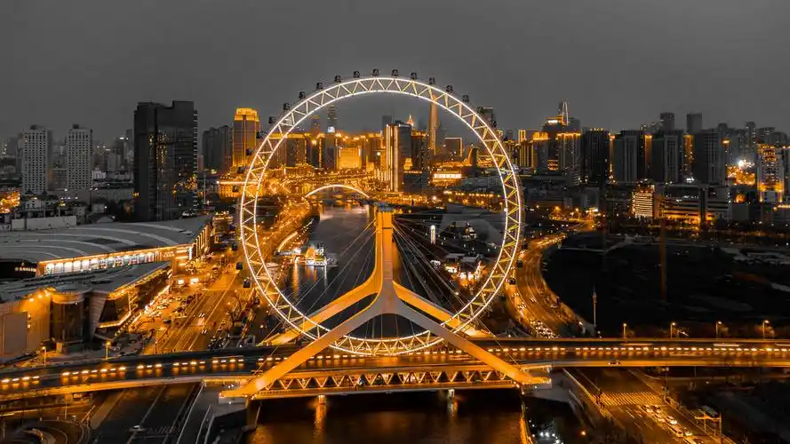 天津之眼高清图片天津之眼图片高清图片天津之眼高清"天津之眼"摩天轮