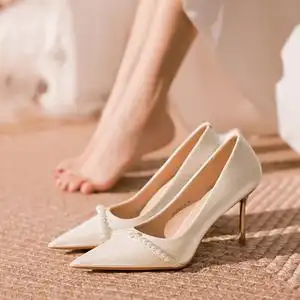 香槟色高跟鞋女百搭