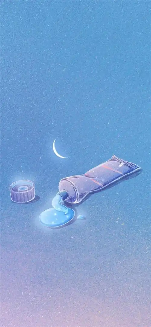 梦幻蓝小清新全面屏手机壁纸