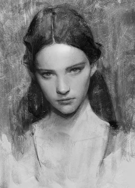 素描画得好的很多,肖像如此传神的不多