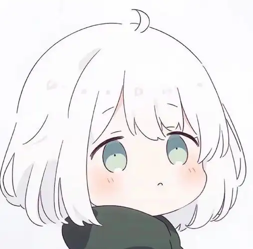 *    动漫头像·白发可爱卡通动漫头像    0815031594#白色