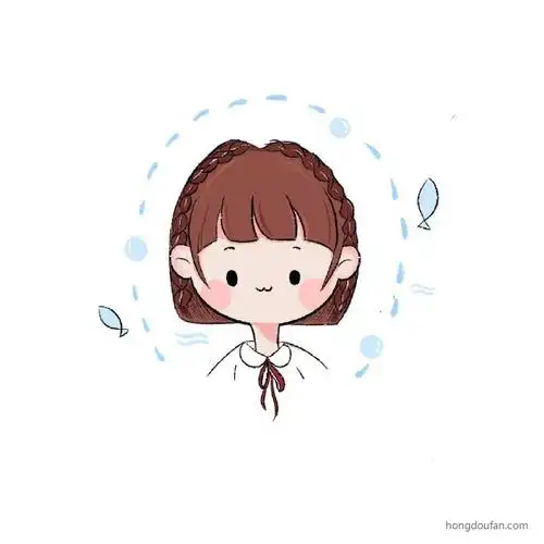 9张超级可爱的手绘女生头像简笔画-红豆饭小学生简笔画大全