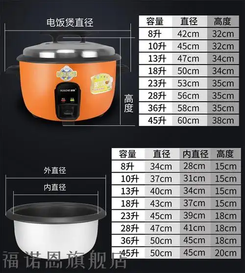 美格熊电饭锅商用大容量食堂饭店152030人老式超大号电饭煲10升家用