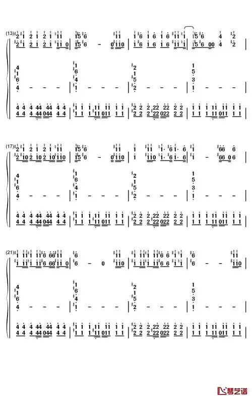 dance monkey钢琴简谱-数字双手-tones and i2