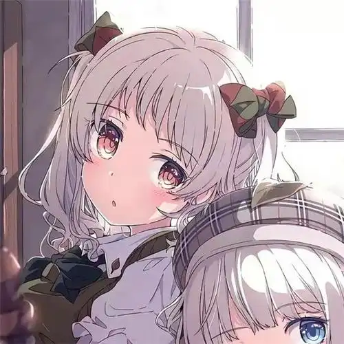 可爱漂亮动漫双人好闺蜜头像图片