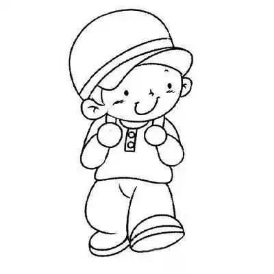 简笔画小男孩 简笔画小男孩图片可爱