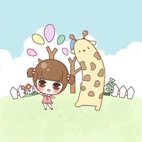 小清新,滋滋,可爱,壁纸,头像,插画,手绘,q版,小动物,六一,儿童节