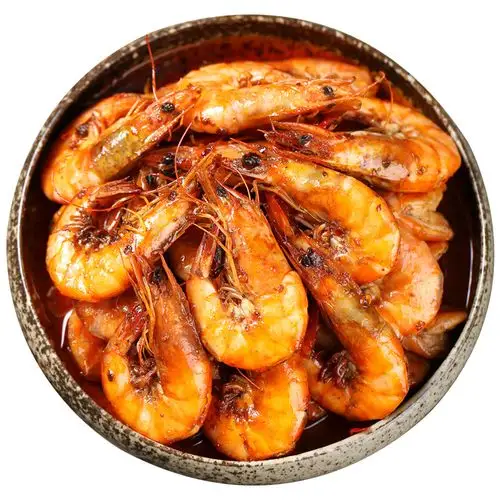 【第3件9.9】香辣口味虾对虾250g即食海鲜麻辣小龙虾尾零食基围虾