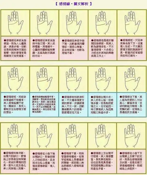 手纹感情线图解大全第1页