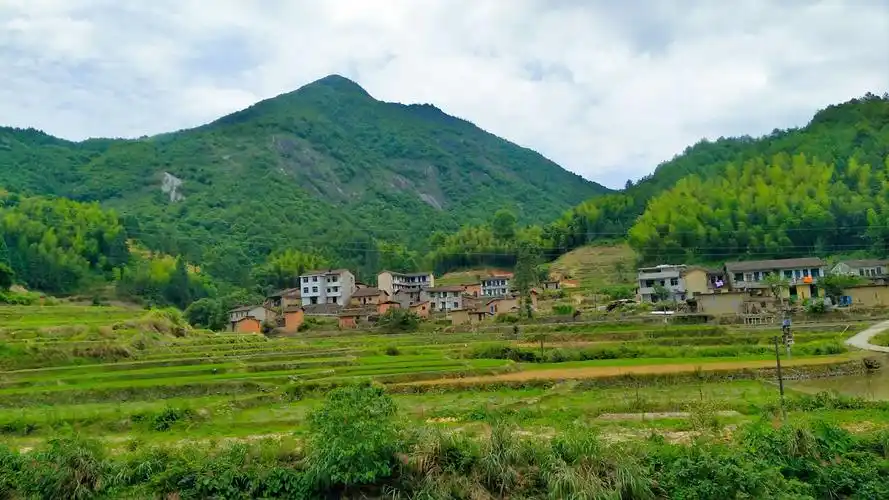 背靠岩石大山的村庄,你根本不用担心泥石流呢