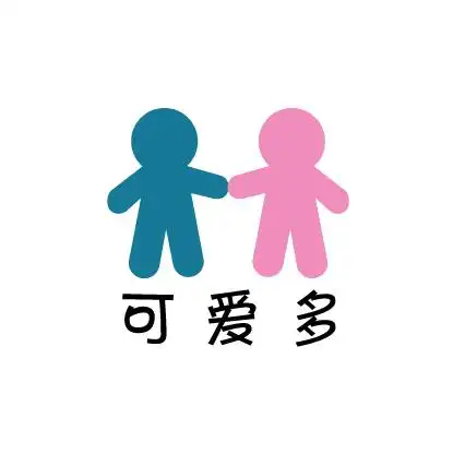 可爱多童装logo设计