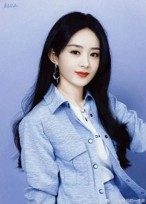 赵丽颖拜托了冰箱##赵丽颖蓝色套装大片##陪赵丽颖奔赴每一个十