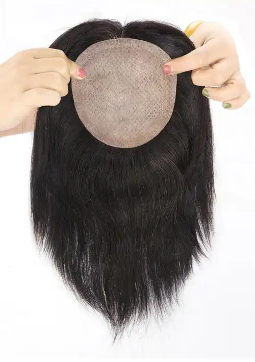 唐妮 假发片头顶补发女真人发丝遮盖白发增发量递针蓬松刘海隐形补发