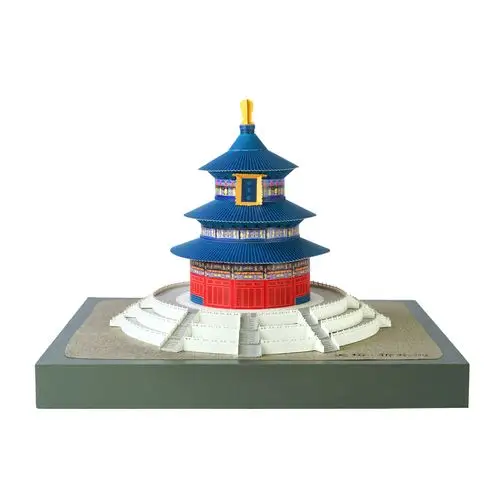 学生纪念品故宫天坛中国国风手工拼装diy立体塑料积木