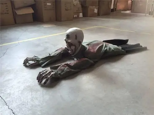 万圣节鬼屋装扮恐怖吓人整蛊玩具道具大爬鬼电动吊鬼派对装扮