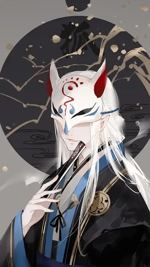 面具古风狐狸仙男生壁纸