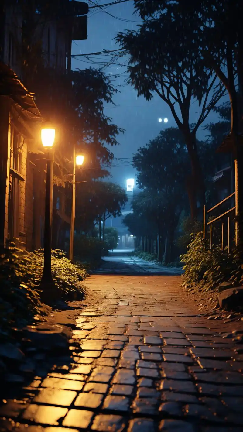 91路灯下的唯美夜景壁纸90 穿梭在路灯下的城市,夜晚的每一寸光影