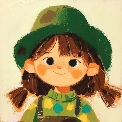 头像|戴帽子的小女生新头像