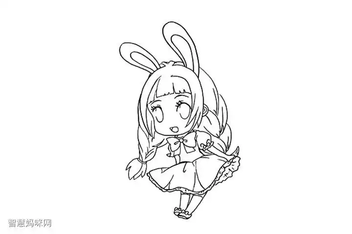 萌萌的q版动漫小女孩怎么画-图2萌萌的q版动漫小女孩怎么画-图1简笔画