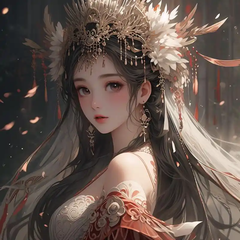 古风嫁衣女生头像96绝美